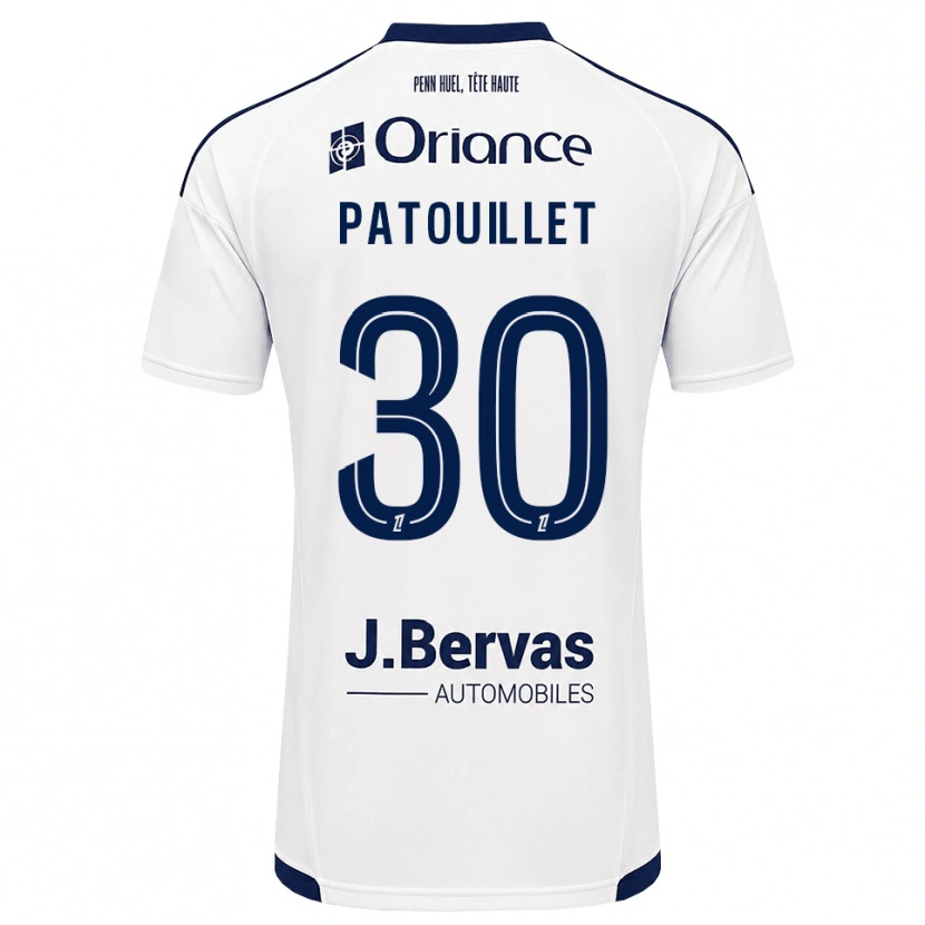 Danxen Mujer Camiseta Mathieu Patouillet #30 Azul Marino Blanco 2ª Equipación 2026/27 La Camisa