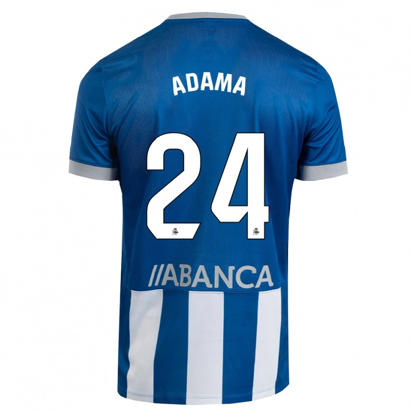 Danxen Niño Camiseta Adama Traoré #24 Azul Gris Blanco 1ª Equipación 2026/27 La Camisa