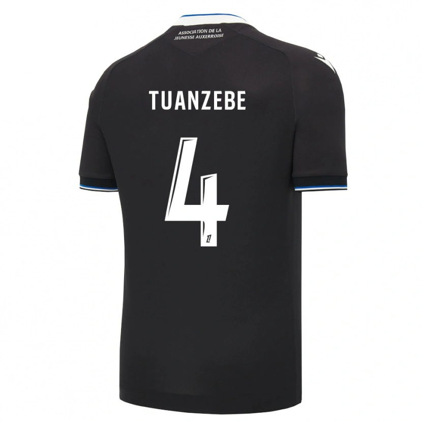 Danxen Niño Camiseta Axel Tuanzebe #4 Negro Azul Blanco 2ª Equipación 2026/27 La Camisa