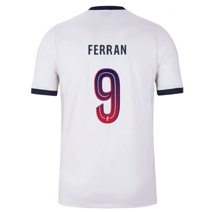 Danxen Niño Camiseta Ferran Torres #9 Blanco Negro Rojo 2ª Equipación 2026/27 La Camisa