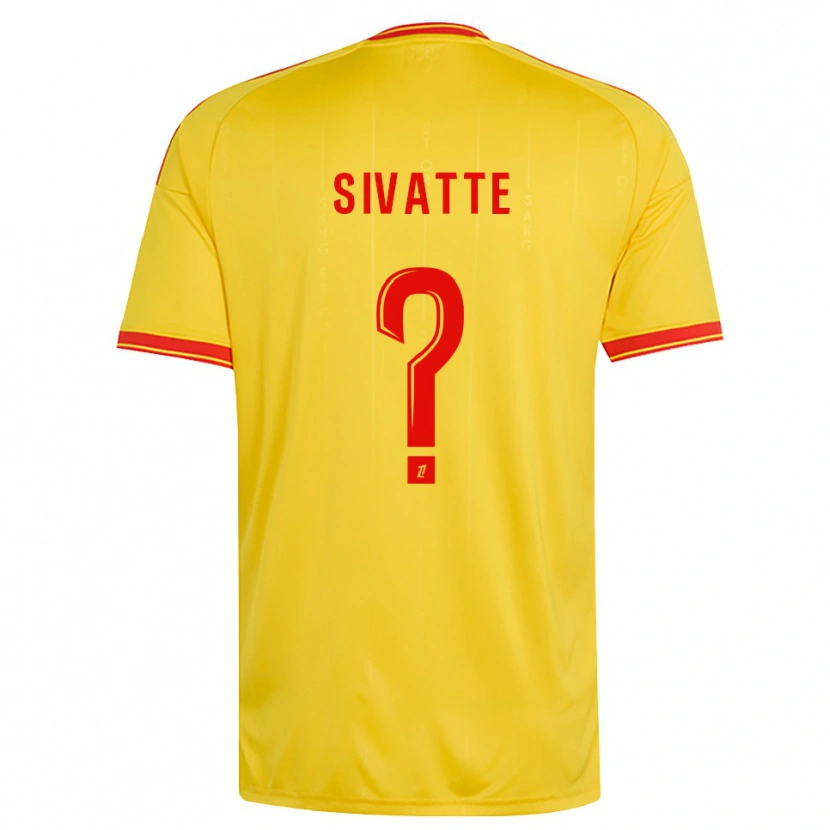 Danxen Niño Camiseta Noah Sivatte #0 Oro Naranja Rojo 1ª Equipación 2026/27 La Camisa
