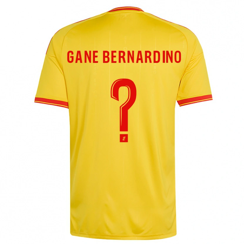 Danxen Niño Camiseta Nathanaël Gane Bernardino #0 Oro Naranja Rojo 1ª Equipación 2026/27 La Camisa