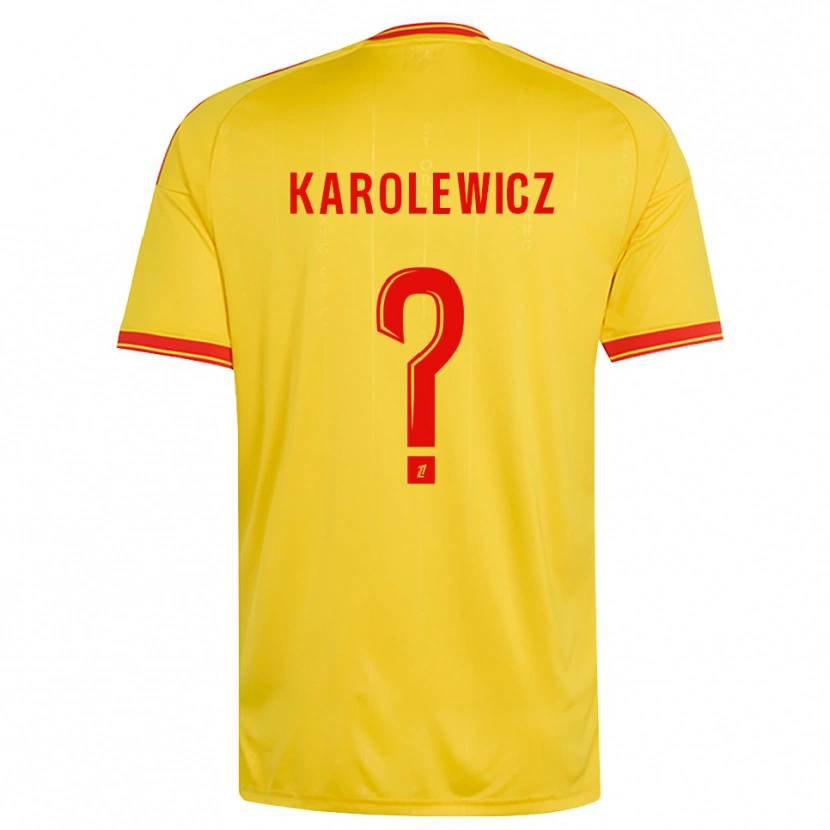 Danxen Niño Camiseta Roman Karolewicz #0 Oro Naranja Rojo 1ª Equipación 2026/27 La Camisa