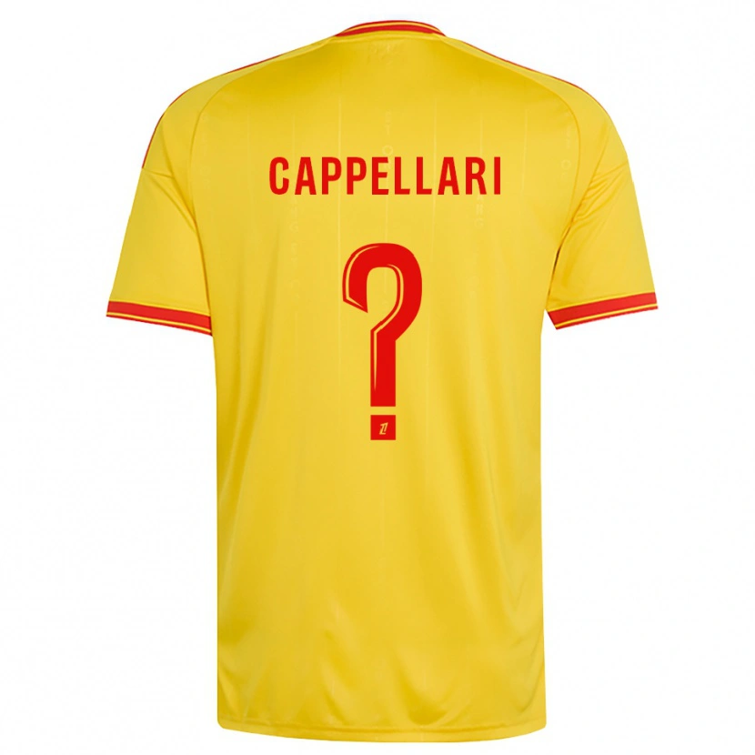 Danxen Niño Camiseta Jihan Cappellari #0 Oro Naranja Rojo 1ª Equipación 2026/27 La Camisa