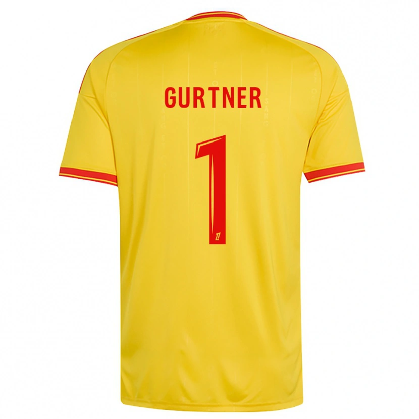 Danxen Niño Camiseta Régis Gurtner #1 Oro Naranja Rojo 1ª Equipación 2026/27 La Camisa