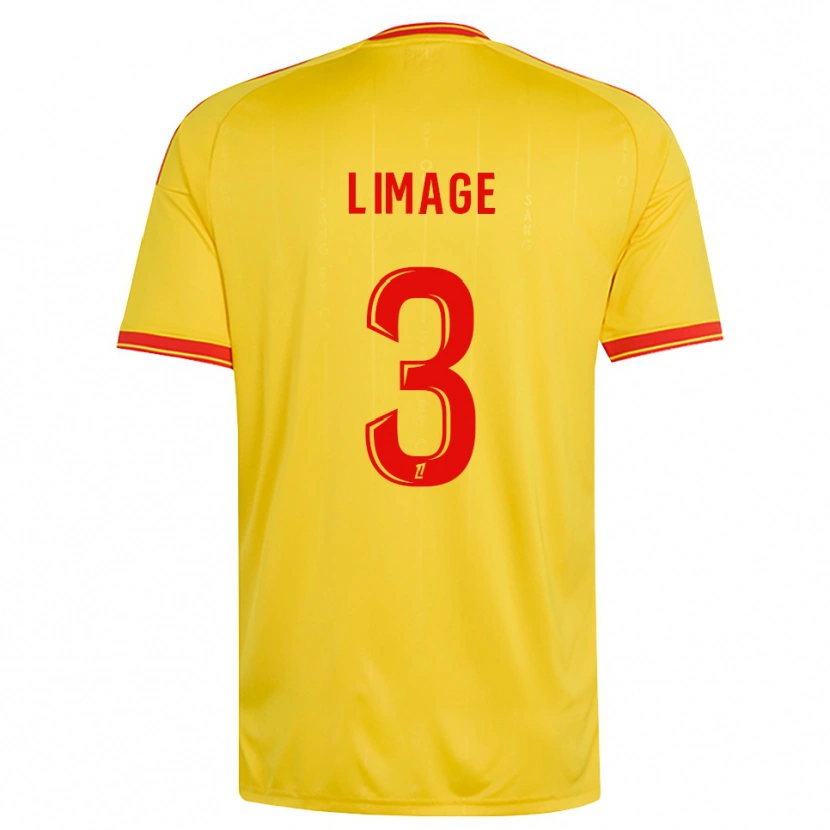 Danxen Niño Camiseta Jennyfer Limage #3 Oro Naranja Rojo 1ª Equipación 2026/27 La Camisa