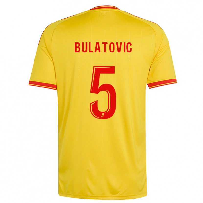 Danxen Niño Camiseta Andrija Bulatovic #5 Oro Naranja Rojo 1ª Equipación 2026/27 La Camisa