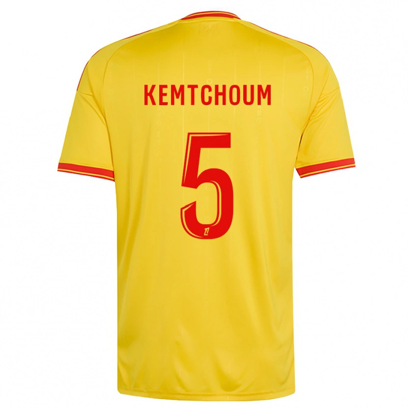 Danxen Niño Camiseta Noé Kemtchoum #5 Oro Naranja Rojo 1ª Equipación 2026/27 La Camisa