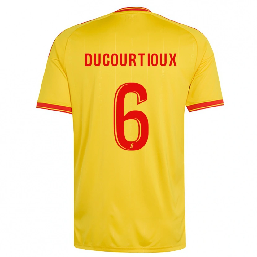 Danxen Niño Camiseta Ilan Ducourtioux #6 Oro Naranja Rojo 1ª Equipación 2026/27 La Camisa