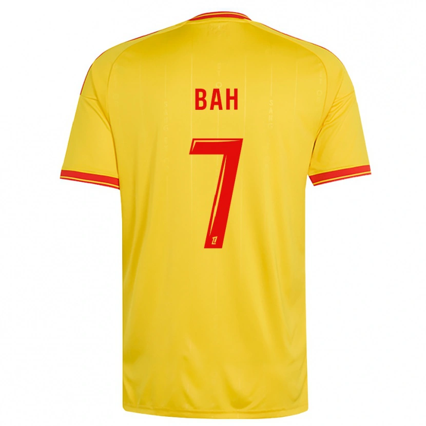 Danxen Niño Camiseta Alpha Bah #7 Oro Naranja Rojo 1ª Equipación 2026/27 La Camisa