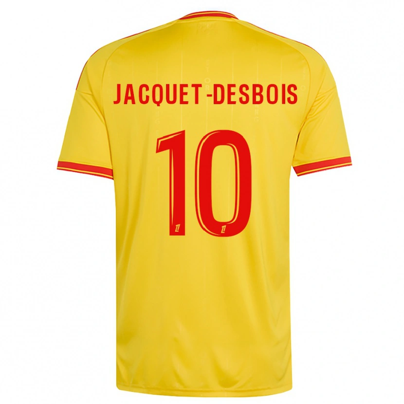 Danxen Niño Camiseta Tairik Jacquet-Desbois #10 Oro Naranja Rojo 1ª Equipación 2026/27 La Camisa