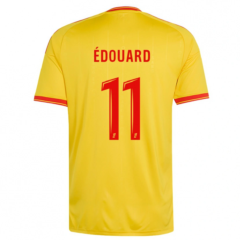 Danxen Niño Camiseta Odsonne Édouard #11 Oro Naranja Rojo 1ª Equipación 2026/27 La Camisa