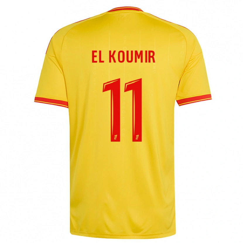 Danxen Niño Camiseta Kaîna El Koumir #11 Oro Naranja Rojo 1ª Equipación 2026/27 La Camisa