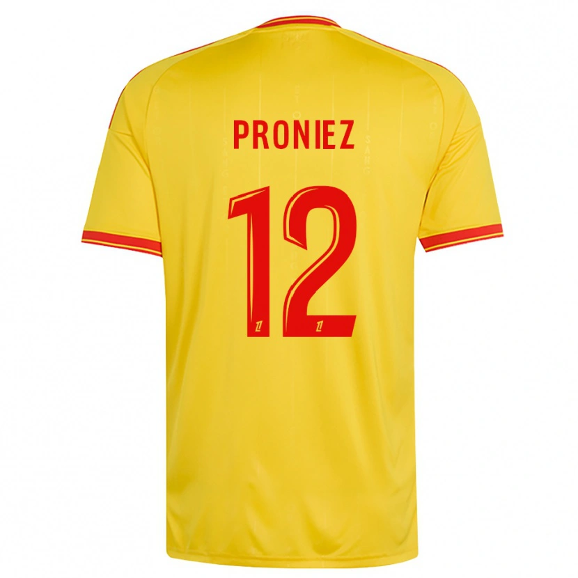 Danxen Niño Camiseta Fany Proniez #12 Oro Naranja Rojo 1ª Equipación 2026/27 La Camisa