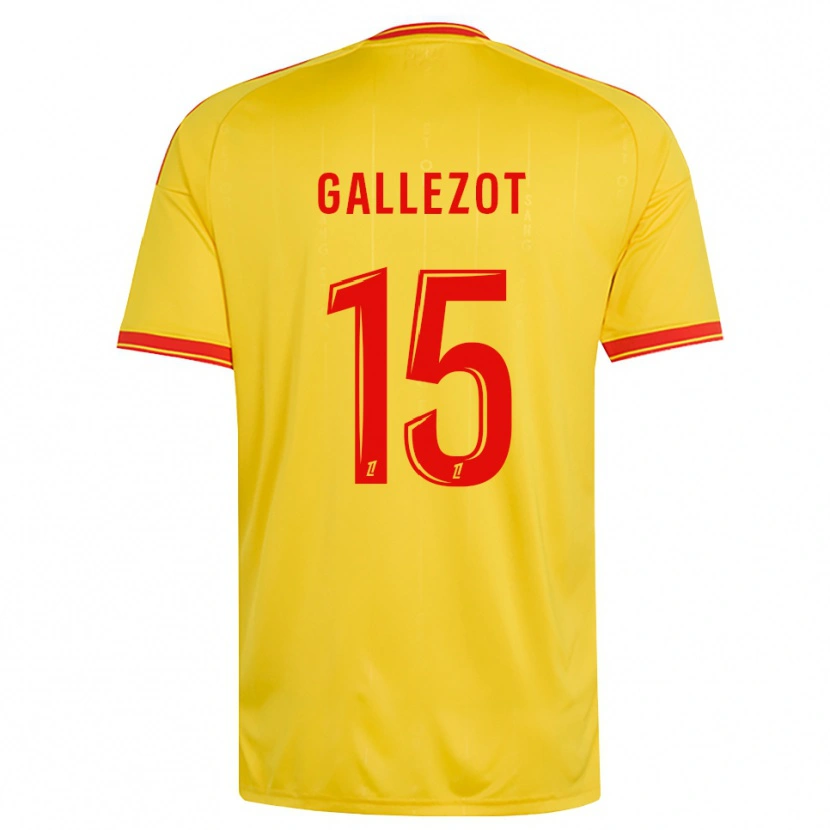 Danxen Niño Camiseta Tim Gallezot #15 Oro Naranja Rojo 1ª Equipación 2026/27 La Camisa