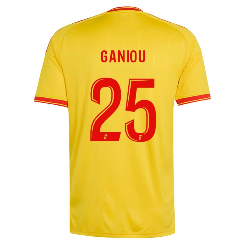 Danxen Niño Camiseta Ismaëlo Ganiou #25 Oro Naranja Rojo 1ª Equipación 2026/27 La Camisa