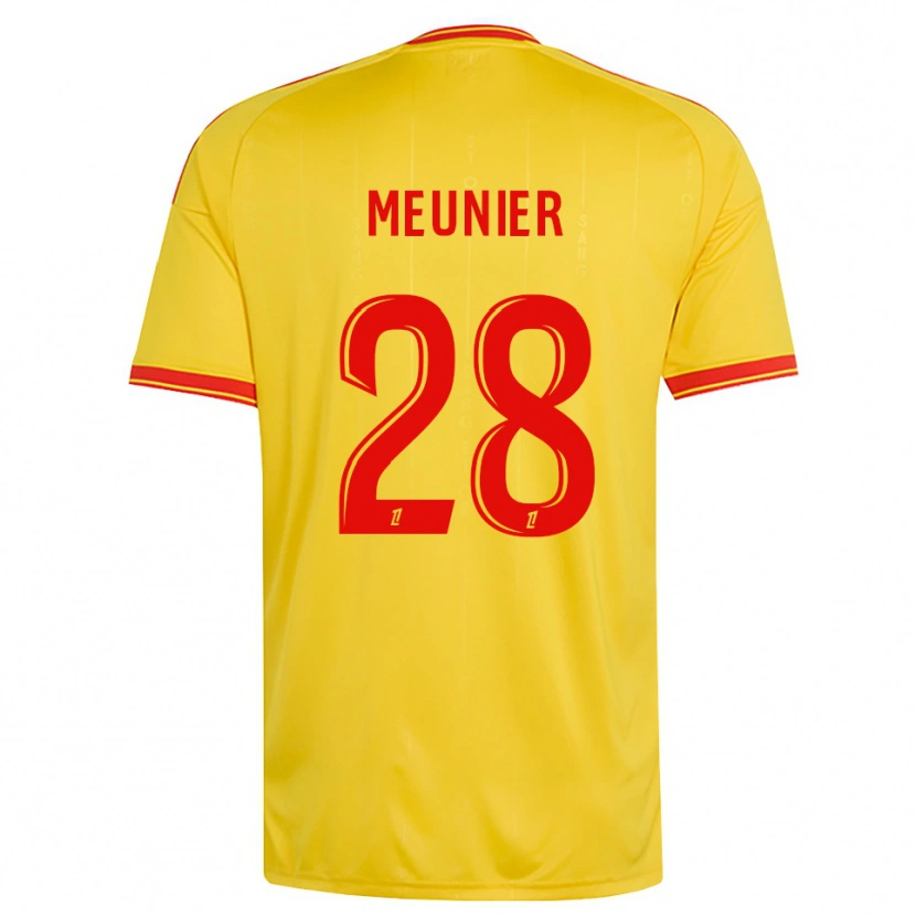 Danxen Niño Camiseta Jennifer Meunier #28 Oro Naranja Rojo 1ª Equipación 2026/27 La Camisa