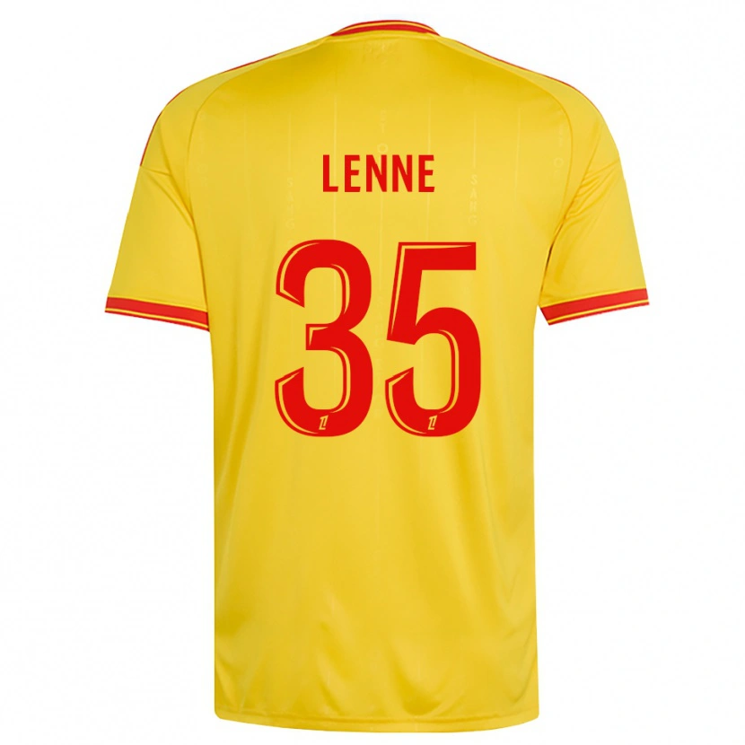Danxen Niño Camiseta Oscar Lenne #35 Oro Naranja Rojo 1ª Equipación 2026/27 La Camisa