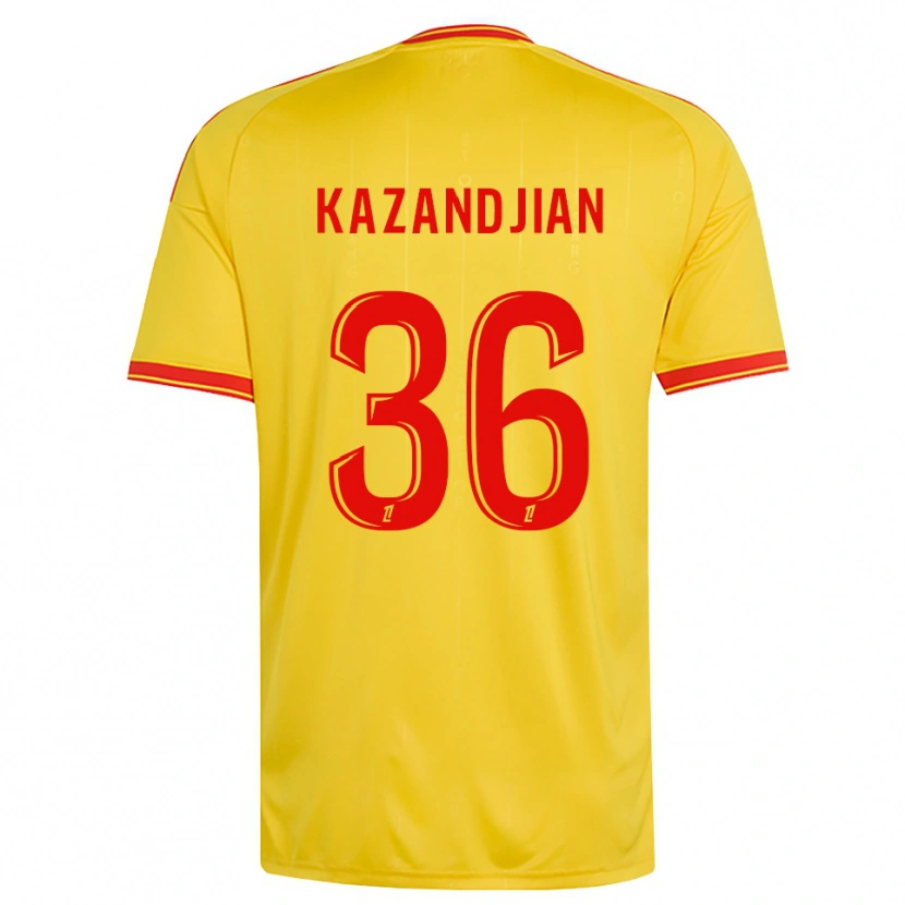 Danxen Niño Camiseta Lara Kazandjian #36 Oro Naranja Rojo 1ª Equipación 2026/27 La Camisa