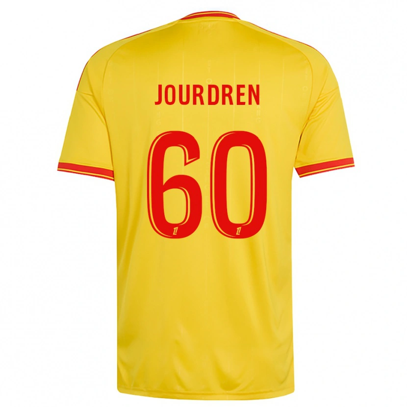 Danxen Niño Camiseta Ilan Jourdren #60 Oro Naranja Rojo 1ª Equipación 2026/27 La Camisa