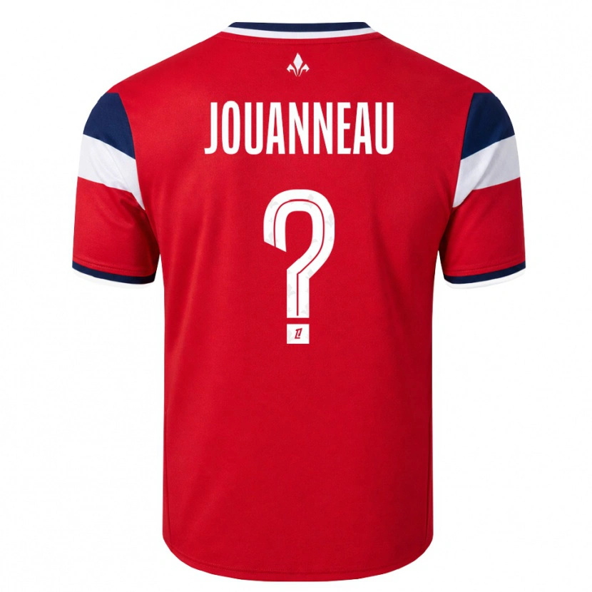 Danxen Niño Camiseta Paul Jouanneau #0 Rojo Blanco Azul Real 1ª Equipación 2026/27 La Camisa