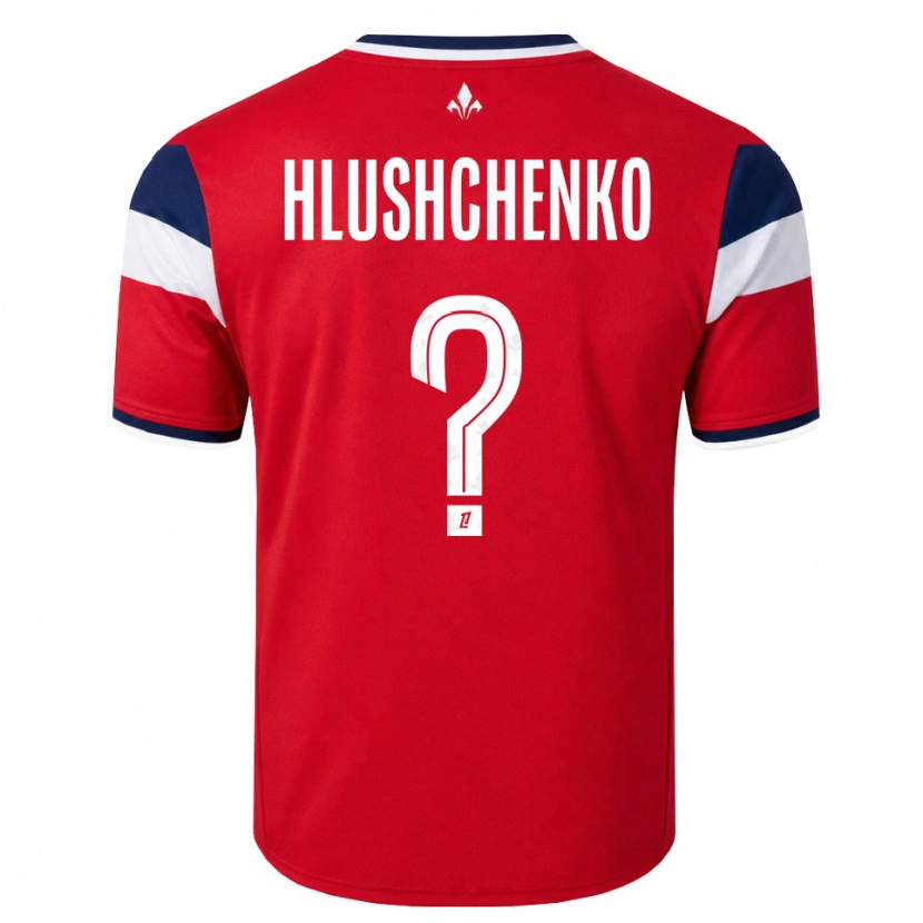 Danxen Niño Camiseta Inna Hlushchenko #0 Rojo Blanco Azul Real 1ª Equipación 2026/27 La Camisa