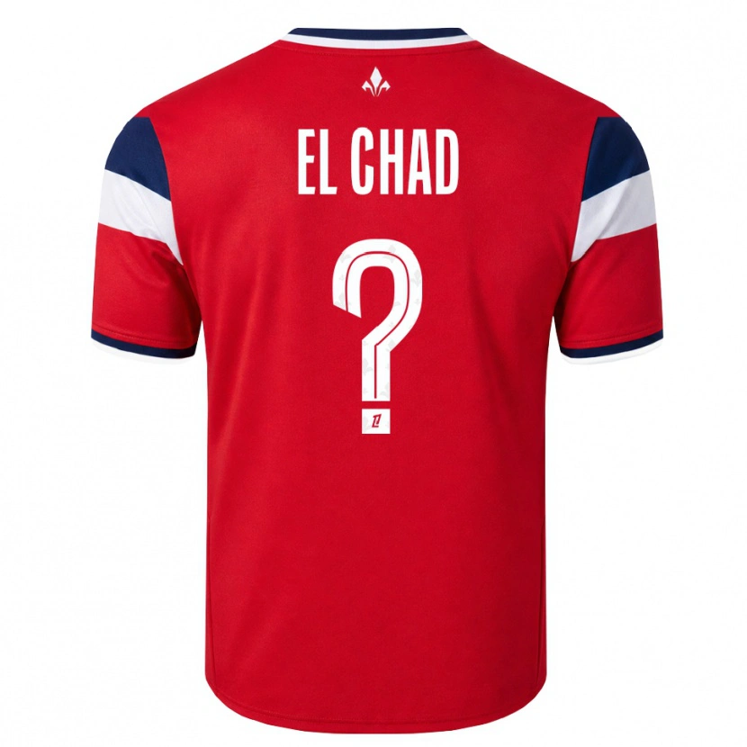 Danxen Niño Camiseta Nesryne El Chad #0 Rojo Blanco Azul Real 1ª Equipación 2026/27 La Camisa