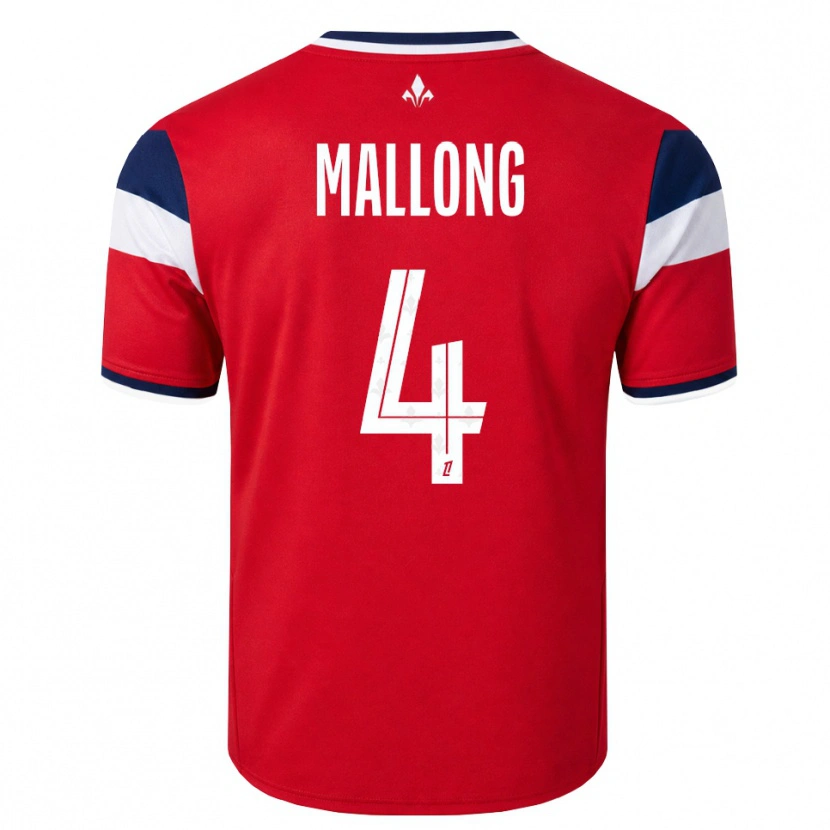 Danxen Niño Camiseta Raphaël Mallong #4 Rojo Blanco Azul Real 1ª Equipación 2026/27 La Camisa