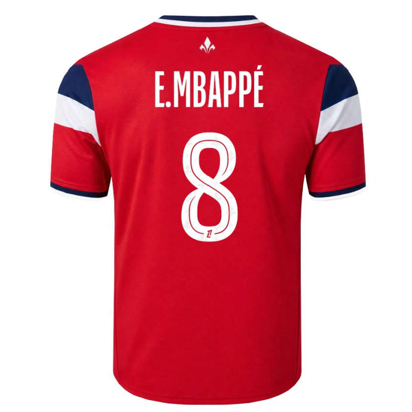 Danxen Niño Camiseta Ethan Mbappé #8 Rojo Blanco Azul Real 1ª Equipación 2026/27 La Camisa