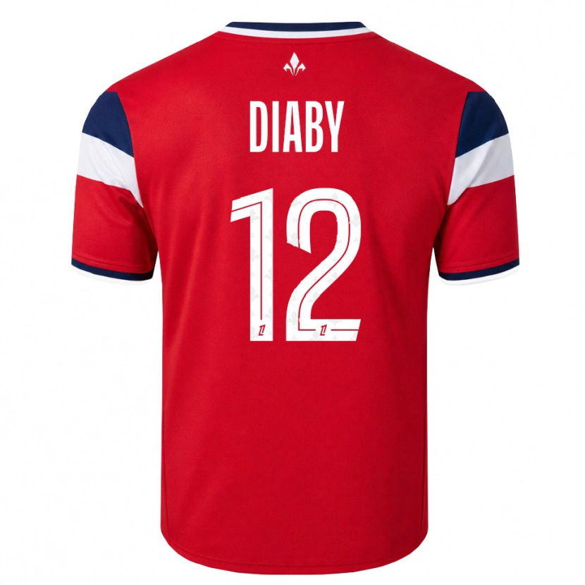 Danxen Niño Camiseta Bafodé Diaby #12 Rojo Blanco Azul Real 1ª Equipación 2026/27 La Camisa