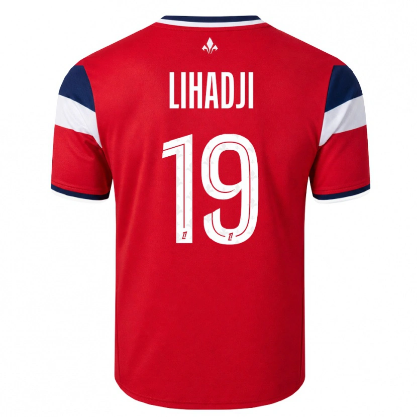 Danxen Niño Camiseta Isaac Lihadji #19 Rojo Blanco Azul Real 1ª Equipación 2026/27 La Camisa
