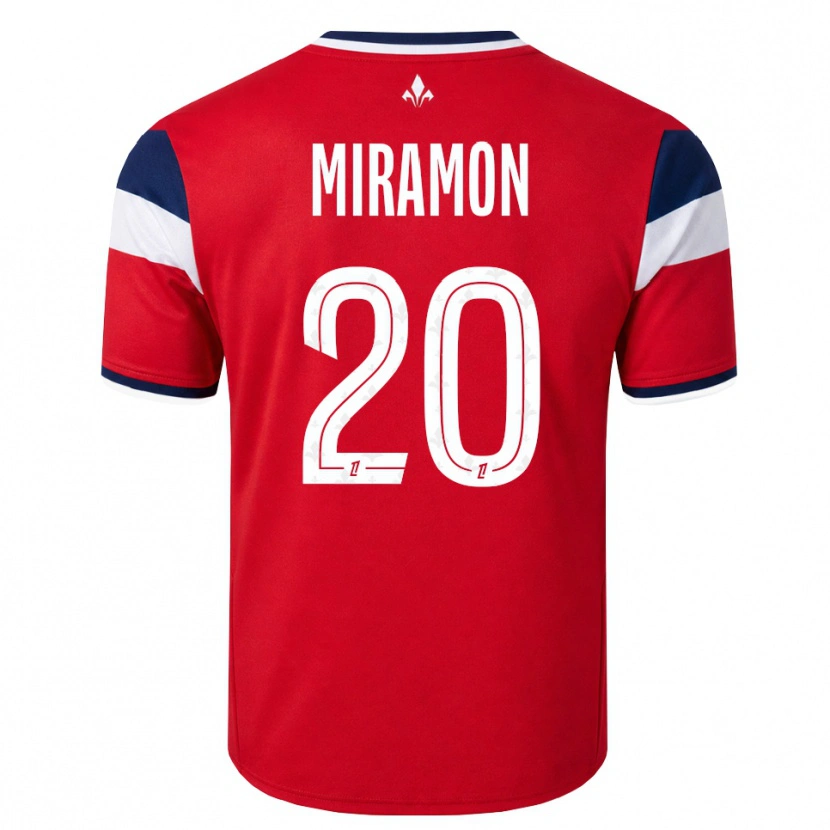 Danxen Niño Camiseta Ignacio Miramón #20 Rojo Blanco Azul Real 1ª Equipación 2026/27 La Camisa