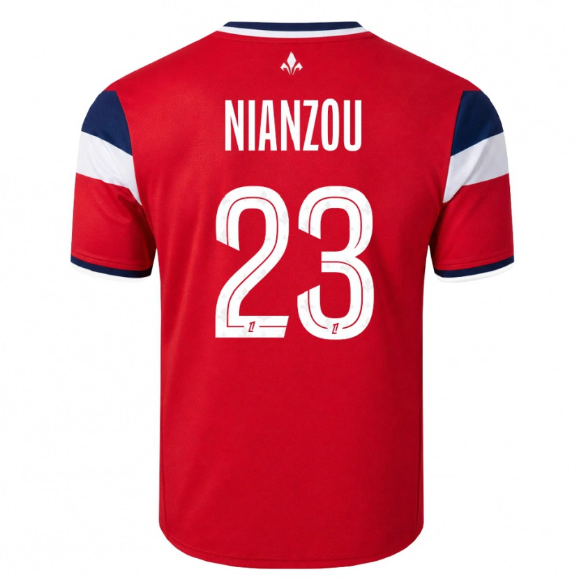 Danxen Niño Camiseta Tanguy Nianzou #23 Rojo Blanco Azul Real 1ª Equipación 2026/27 La Camisa