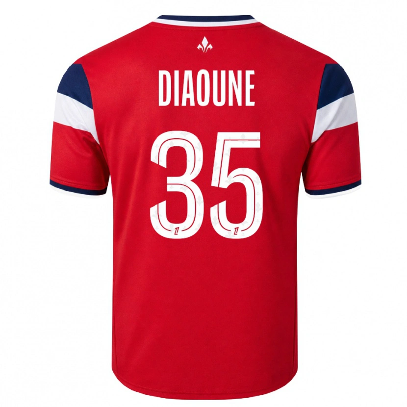 Danxen Niño Camiseta Soriba Diaoune #35 Rojo Blanco Azul Real 1ª Equipación 2026/27 La Camisa