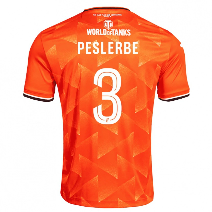 Danxen Niño Camiseta Thomas Peslerbe #3 Naranja Blanco Negro 1ª Equipación 2026/27 La Camisa