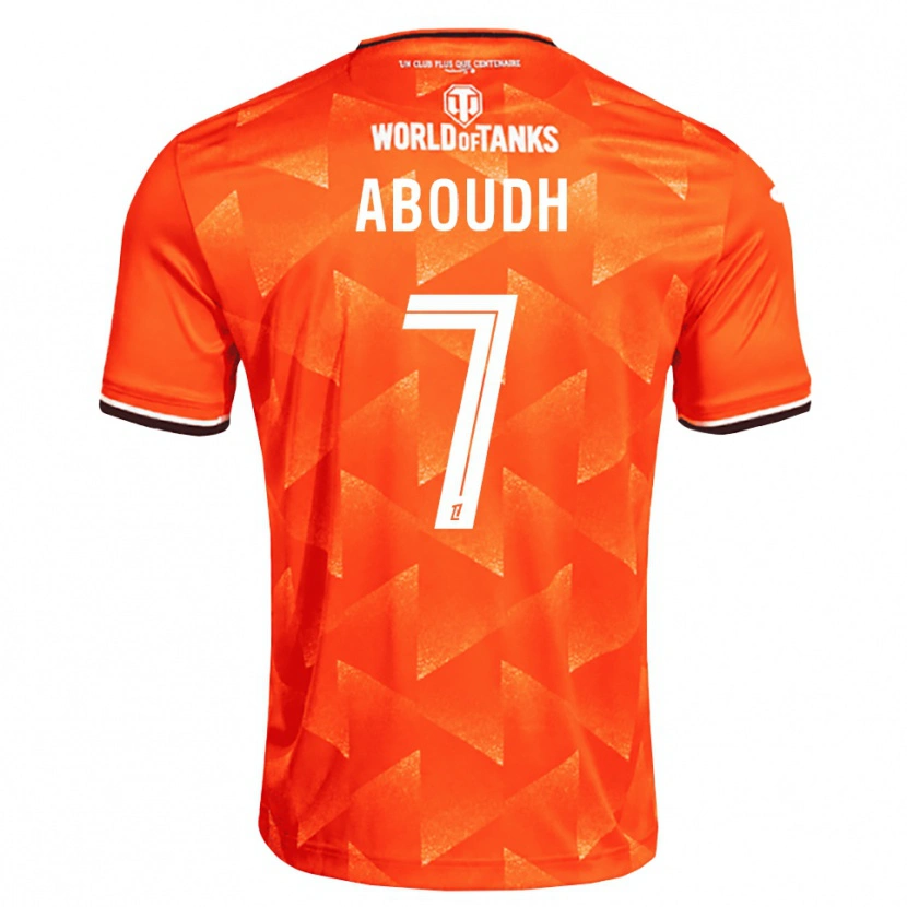 Danxen Niño Camiseta Jules Aboudh #7 Naranja Blanco Negro 1ª Equipación 2026/27 La Camisa