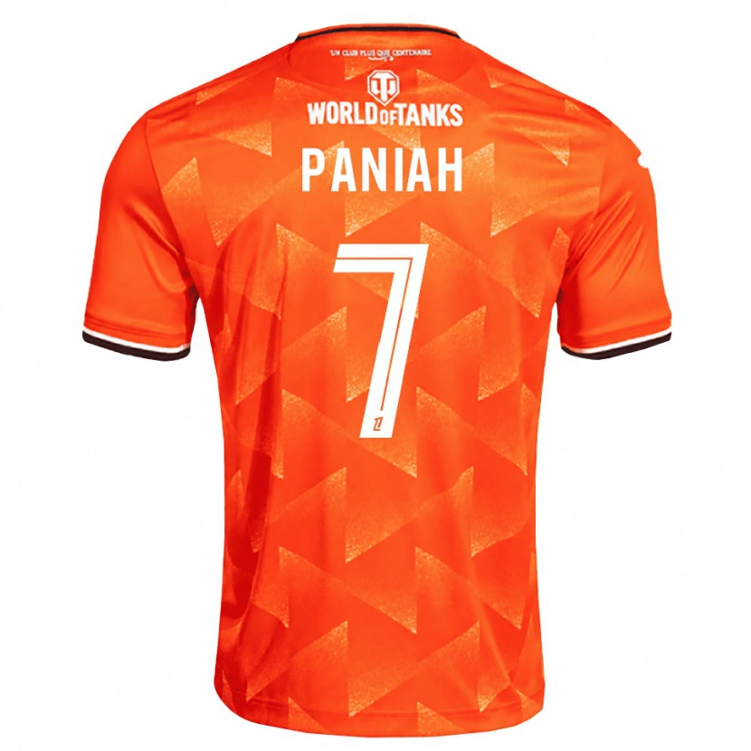 Danxen Niño Camiseta Djedjom Paniah #7 Naranja Blanco Negro 1ª Equipación 2026/27 La Camisa