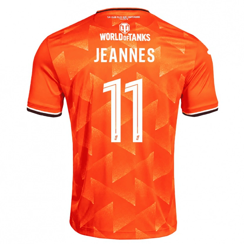 Danxen Niño Camiseta Justine Jeannes #11 Naranja Blanco Negro 1ª Equipación 2026/27 La Camisa