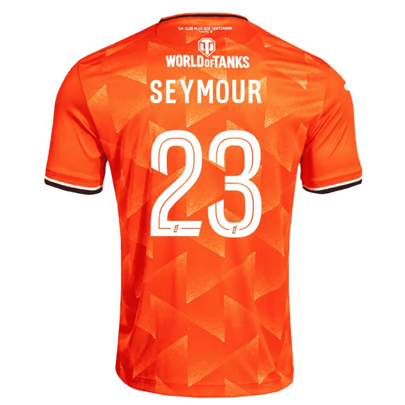 Danxen Niño Camiseta Brice Seymour #23 Naranja Blanco Negro 1ª Equipación 2026/27 La Camisa