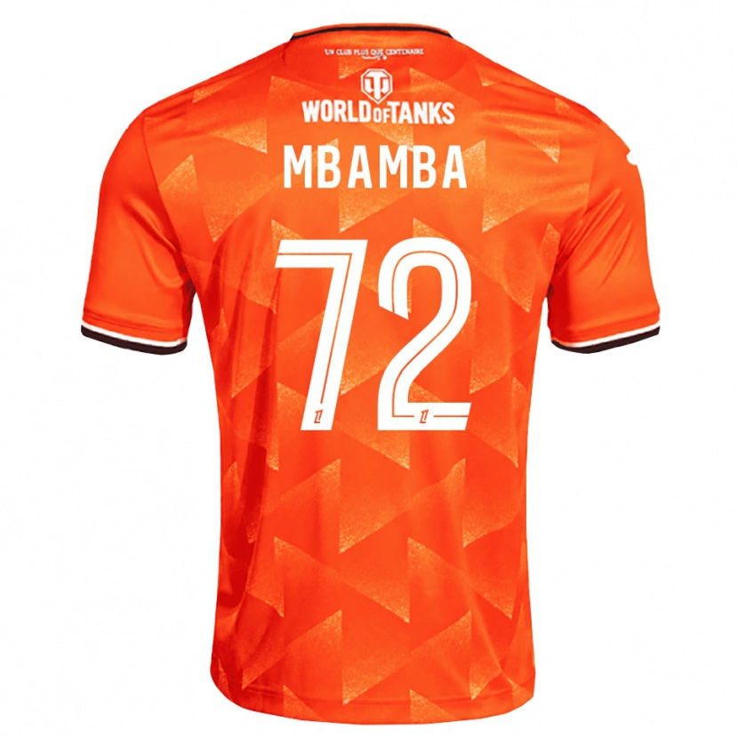 Danxen Niño Camiseta Noah Mbamba #72 Naranja Blanco Negro 1ª Equipación 2026/27 La Camisa