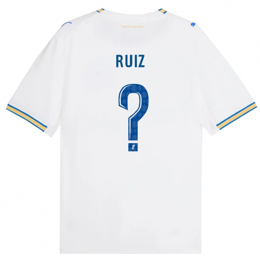 Danxen Niño Camiseta Pedro Ruiz #0 Azul Lanzador Blanco 1ª Equipación 2026/27 La Camisa