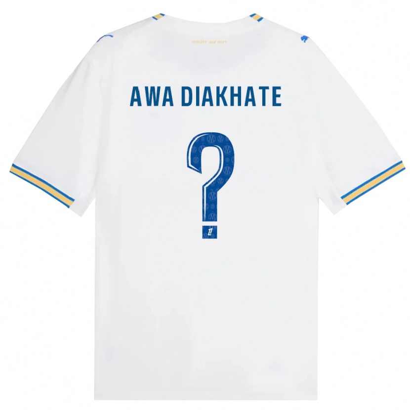Danxen Niño Camiseta Ndeye Awa Diakhate #0 Azul Lanzador Blanco 1ª Equipación 2026/27 La Camisa