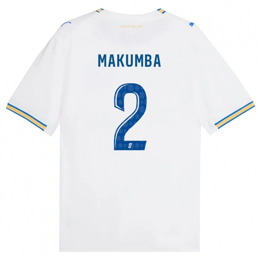 Danxen Niño Camiseta Enzo Makumba #2 Azul Lanzador Blanco 1ª Equipación 2026/27 La Camisa