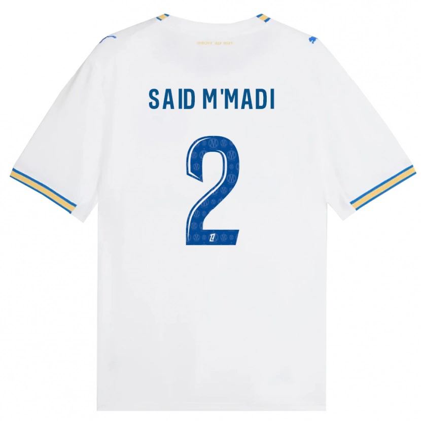 Danxen Niño Camiseta Yakine Said M'madi #2 Azul Lanzador Blanco 1ª Equipación 2026/27 La Camisa
