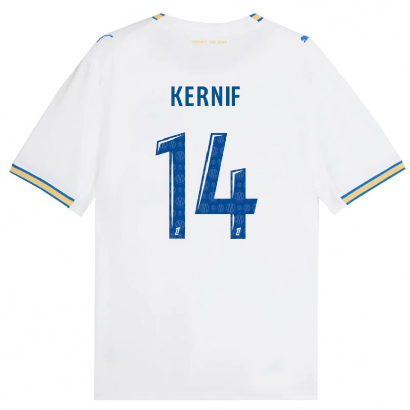 Danxen Niño Camiseta Amir Kernif #14 Azul Lanzador Blanco 1ª Equipación 2026/27 La Camisa
