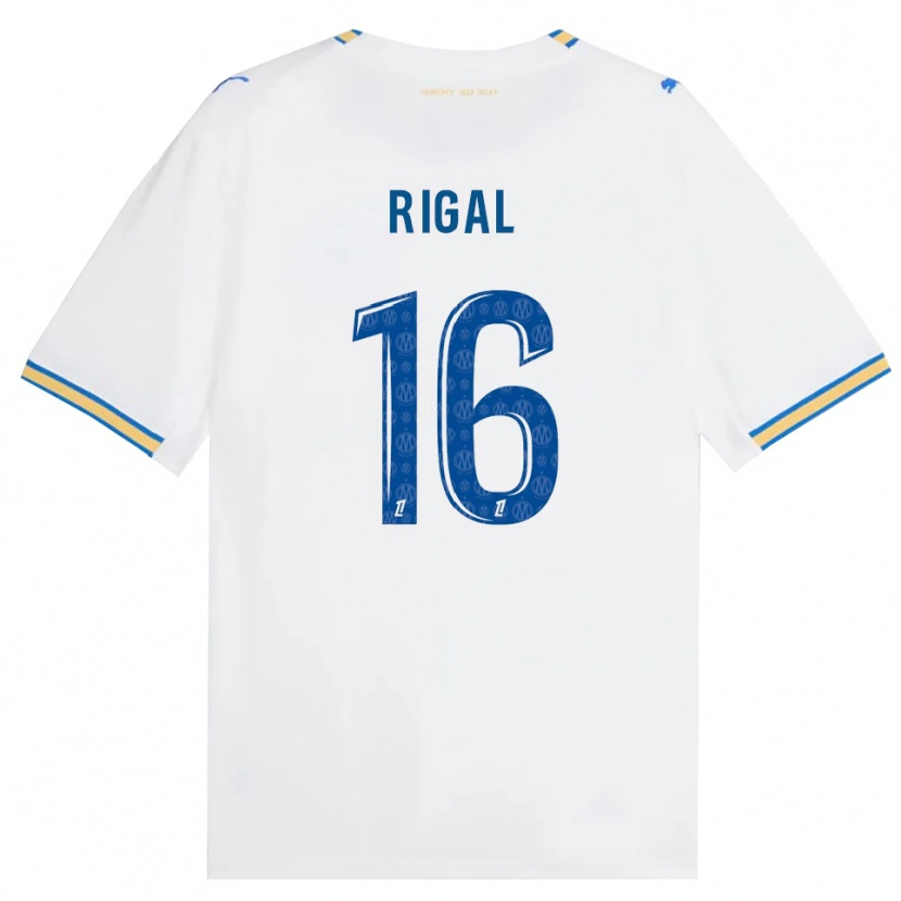Danxen Niño Camiseta Pablo Rigal #16 Azul Lanzador Blanco 1ª Equipación 2026/27 La Camisa