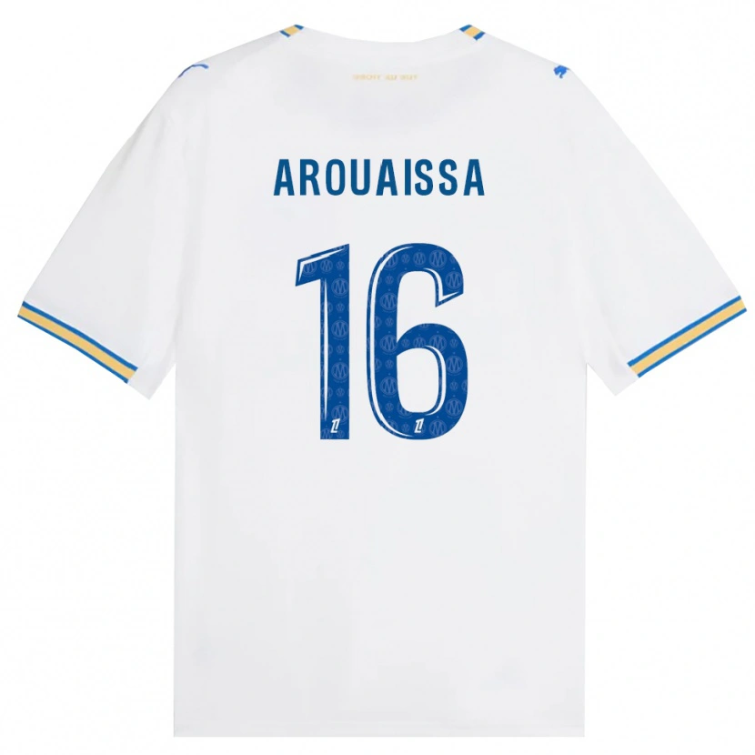 Danxen Niño Camiseta Ines Arouaissa #16 Azul Lanzador Blanco 1ª Equipación 2026/27 La Camisa