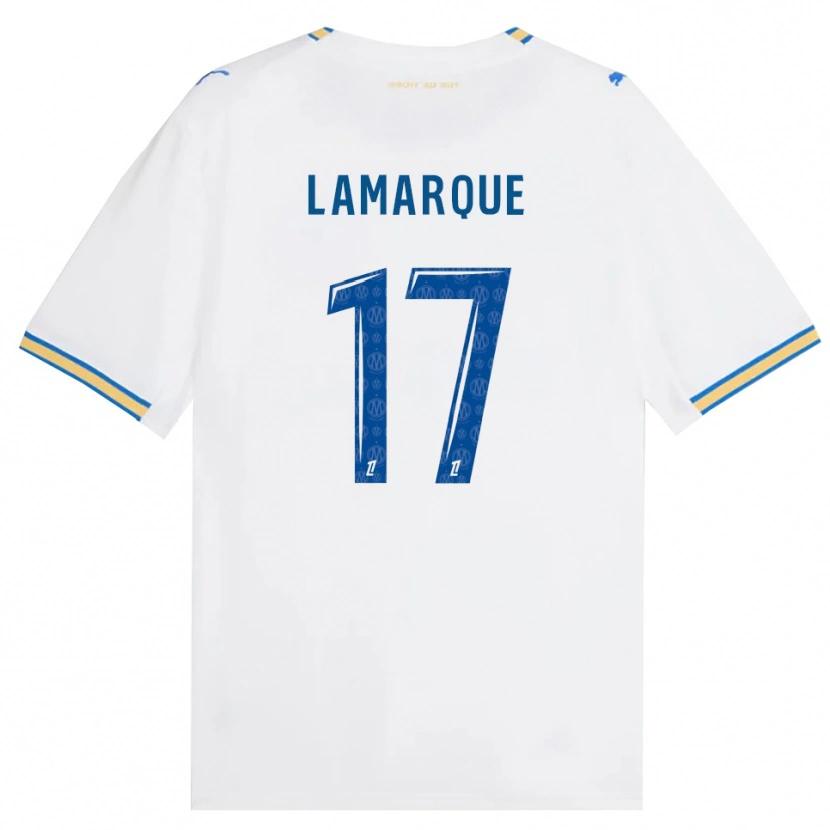 Danxen Niño Camiseta Alais Lamarque #17 Azul Lanzador Blanco 1ª Equipación 2026/27 La Camisa