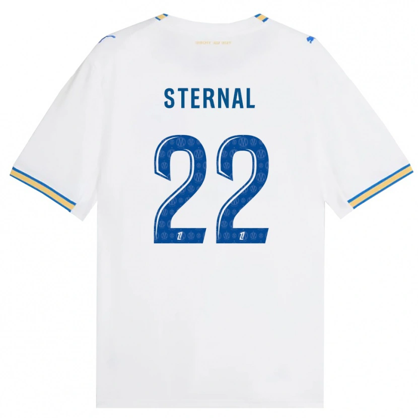 Danxen Niño Camiseta Enzo Sternal #22 Azul Lanzador Blanco 1ª Equipación 2026/27 La Camisa