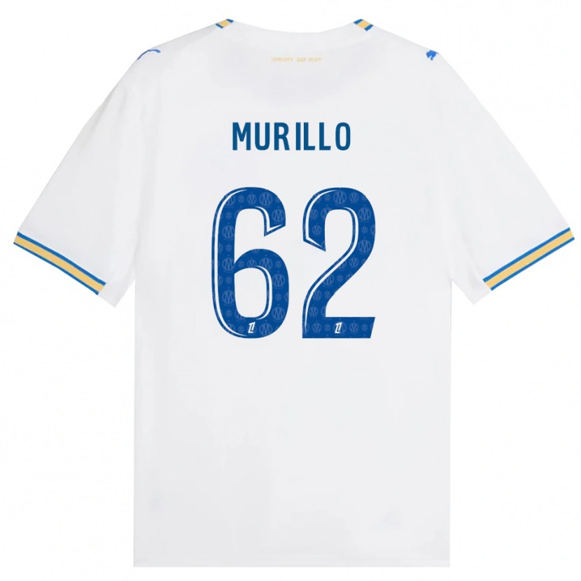 Danxen Niño Camiseta Amir Murillo #62 Azul Lanzador Blanco 1ª Equipación 2026/27 La Camisa